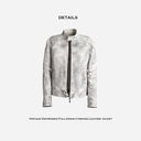 Vintage Distressed Full-Grain Cowhide Leather Jacket