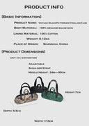 Vintage Snake-Patterned Eyeglass Case