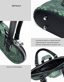 Vintage Snake-Patterned Eyeglass Case