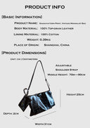 Snake-pattern Print, Vintage Minimalist Bag