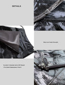 Snake-pattern Print, Vintage Minimalist Bag