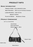 Black Biker-Style Bag