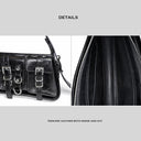 Black Biker-Style Bag