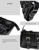 Black Biker-Style Bag