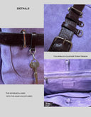 Top-grain Cowhide Suede, Vintage Purple Bag