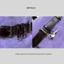 Top-grain Cowhide Suede, Vintage Purple Bag