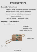Vintage Genuine Python Leather Vanity Bag | Turquoise Accent Convertible Clutch & Crossbody