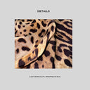 Mulberry silk leopard print slim-fit camisole maxi  dress