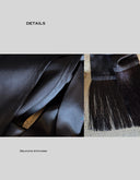 Black Acetate Satin Halterneck Top | Backless Fringe Tie Detail Sleeveless Blouse