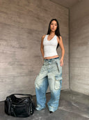 Layered V-Neck Jersey Top